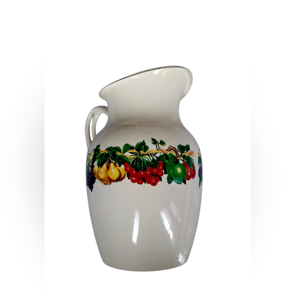 Vitroceramic Pitcher Tabletops Unlimited Kensington Garden 11 x 9 Vintage